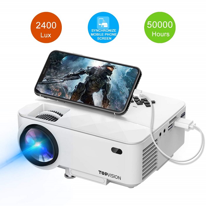  [추천 아이템] 빔프로젝터Mini Projector TOPVISION 2400Lux Project관부가세 포함 One Color  184,000원