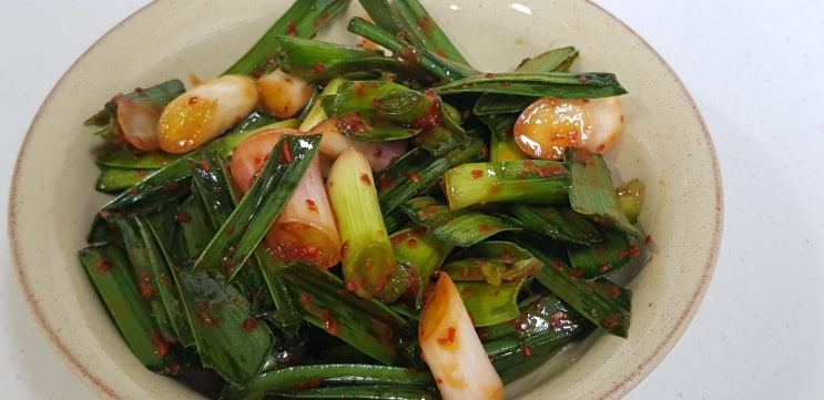  풋마늘무침 밥도둑이 따로 없네 ~