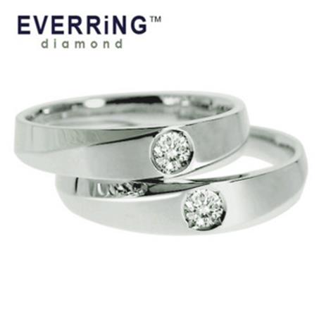 [에버링]14K 천연 다이아몬드 0.2캐럿 안토니노 커플링(남+여1쌍) / CRD806 / 프로포즈 (1,064,000원)