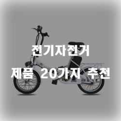  고급스러워진 전기자전거 추천제품