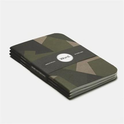 Word. Notebooks Swedish Camouflage (3pk) (15,000원)