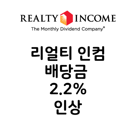  리얼티 인컴 2020년 배당금 2.2% 또 인상