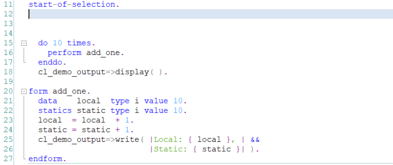 [SAP ABAP] STATICS : 네이버 블로그