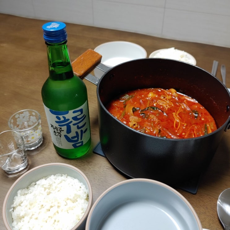  문현전통한우곱창전골 : 소주안주추천