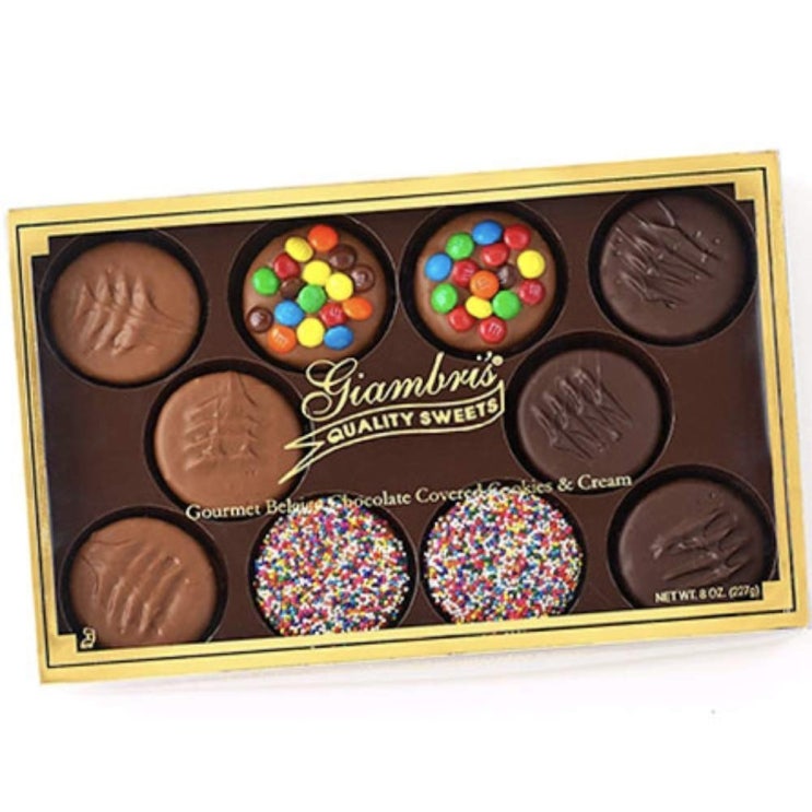 [로이스초콜렛]  Giambirs 초콜릿 오레오 초콜릿 쿠키 우리 파인 벨기에 밀크 다크 초콜릿 쿠키 10 선물팩 상세설명참조  강력 추천 합니다!