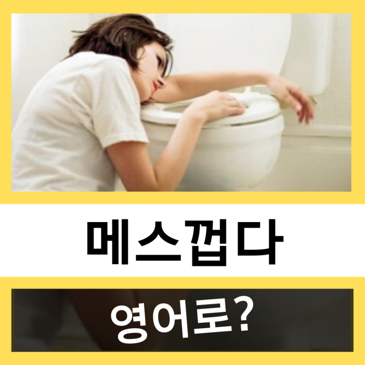  메스껍다, 더부룩하다 영어로? #왕초보 영어훈련소