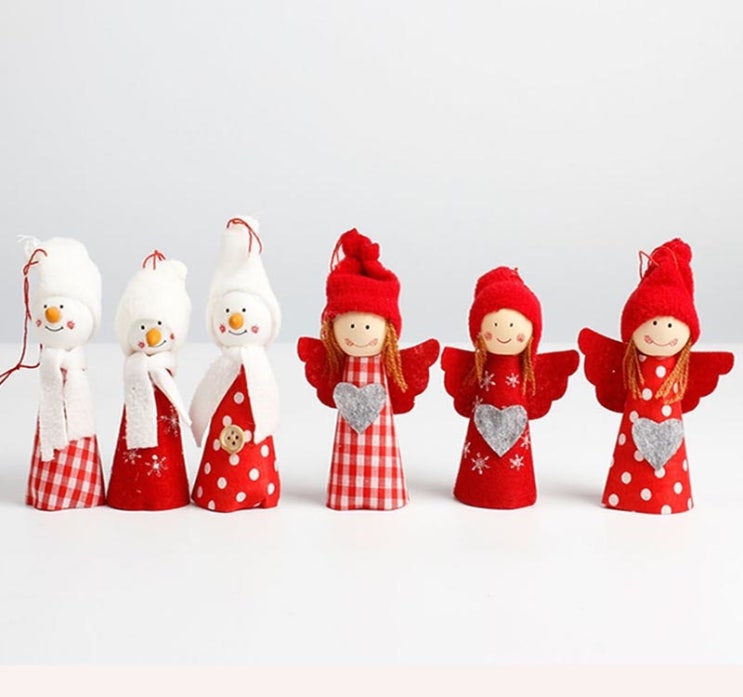 [발렌타인데이]  3 개 귀여운 소녀 발렌타인 데이 장식 펜던트 발렌타인 데이 로맨틱 선물 장식 홈 크리스마스 새해 선물 1개 3pcs red  강력 추천 합니다!