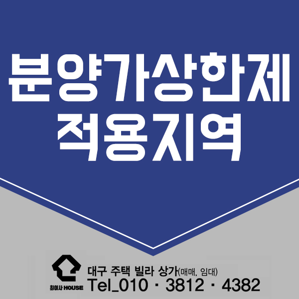  분양가 상한제 적용지역 한눈에 보기