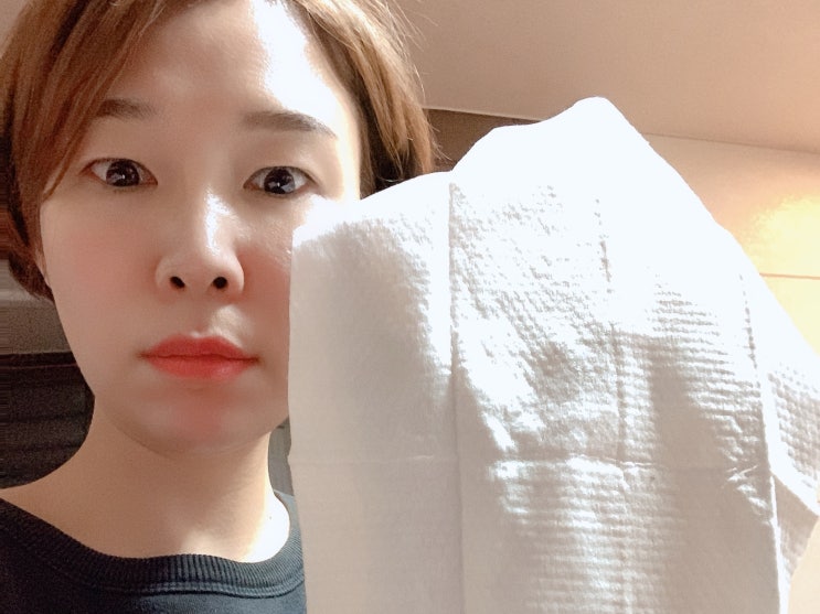  구연산 베이킹소다 물걸레 청소포로 청소하는 여자