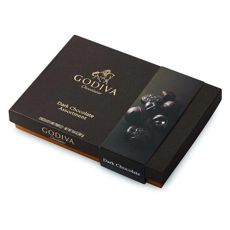 [고디바]  고디바 다크 초콜릿 그레이트 캔디 27개입 GODIVA Chocolatier Assorted Dark Chocolate 1팩  강력 추천 합니다!