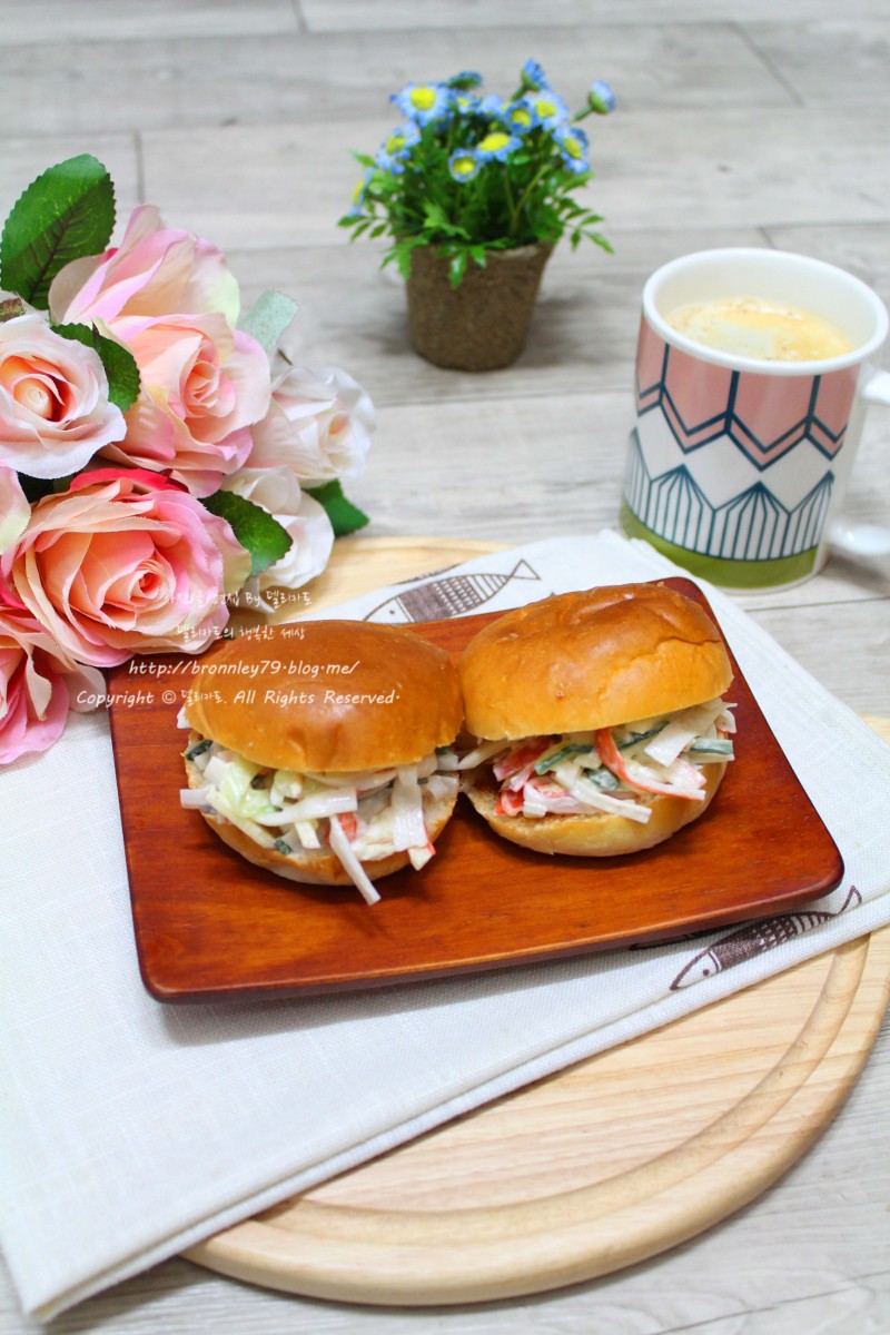크래미 요리 * 간단한 샌드위치 만들기 아이간식으로 굿~! : 네이버 블로그