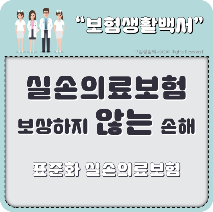  표준화 실손의료보험 부록 - 보상하지 않는 손해