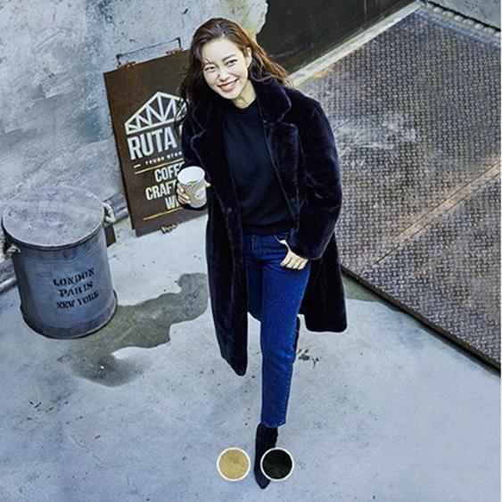  [AK플라자][지오다노] 379912 여 에코 퍼 코트 (85,140원)