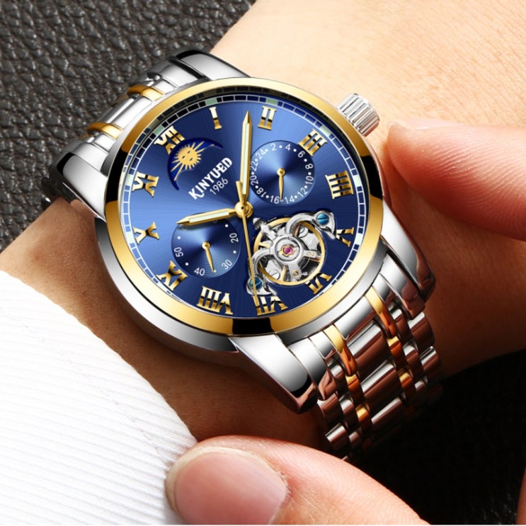 [남자명품시계]  바바존 KINYUED 남자시계 남성시계 손목시계 오토매틱시계 명품시계 남성메탈시계 J028  강력 추천 합니다!