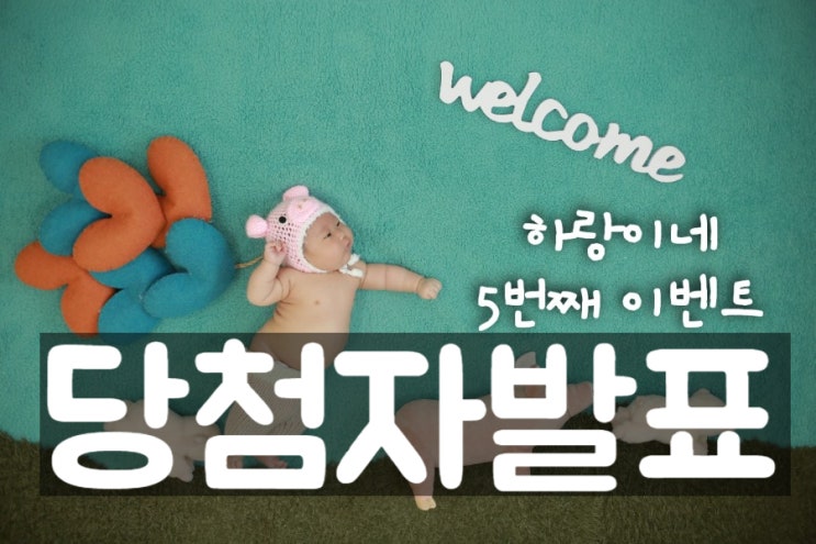  [발표] 하랑이의 100일을 축하해주세요 당첨자