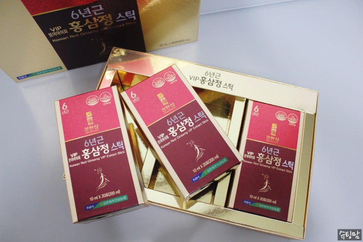  부모님 설 선물 농협 정한삼 6년근 VIP 홍삼정스틱 명절선물세트