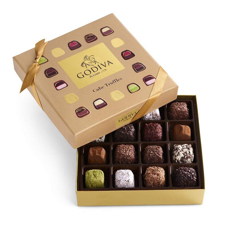 [고디바초콜렛]  GODIVA 고디바 초콜렛 Chocolatier Assorted Truffle Cube Box 19개 1개  강력 추천 합니다!