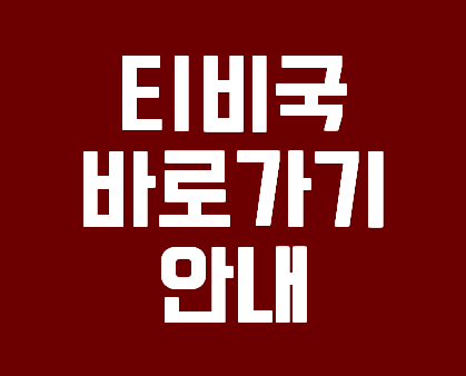  티비국 바로가기 안내