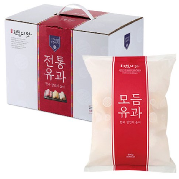  건강한 군것질 간식 유과 추천 - 김가네한과 전통 모듬유과 선물세트