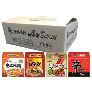  [쿠팡 리뷰]농심 신라면 120g x 5p + 안성탕면 125g x 5p + 얼큰 너구리 120g x 5p + 짜파게티 140g x 5p 특가 할인 중!(50%할인)