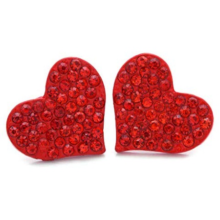 [발렌타인데이선물]  SoulBreezeCollection Valentines Day 선물 Red 하트 목걸이 Stud Post 선물 for Mom 여성용 Red P  강력 추천 합니다!