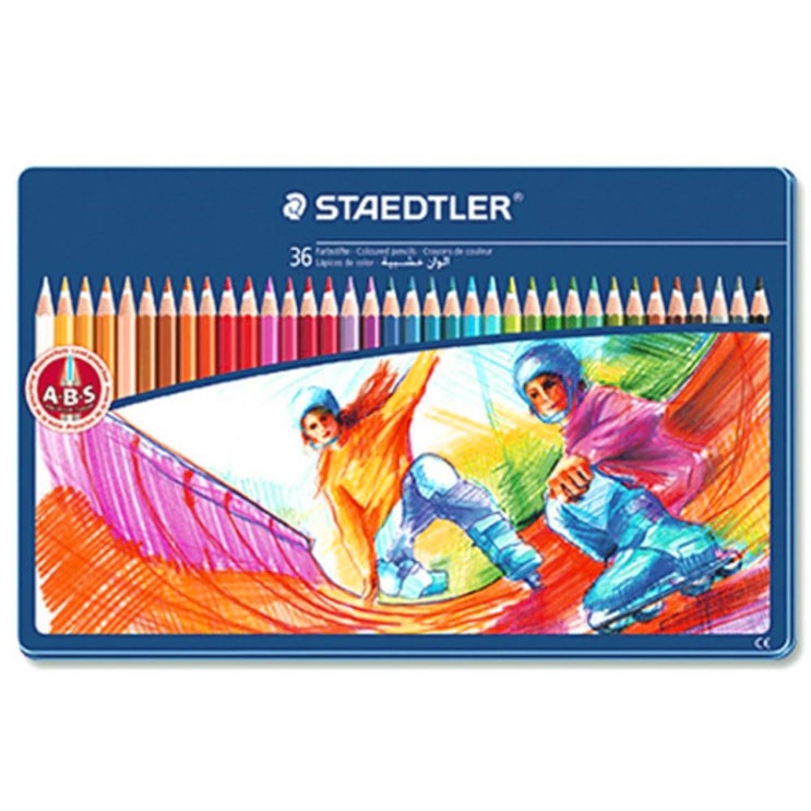  STAEDTLER 스테들러 145일반 36색연필 (금속 케이스) (22,320원)