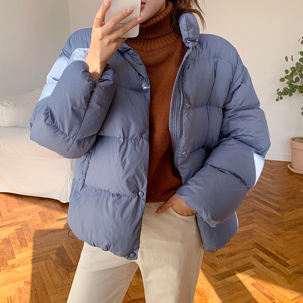  최저가확인  엔비룩 샌디오리털숏패딩 