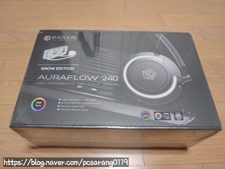  컴퓨터 수냉쿨러 AURAFLOW 240 SNOW EDITION RGB 리뷰 및 3RSYS A/S 후기!!