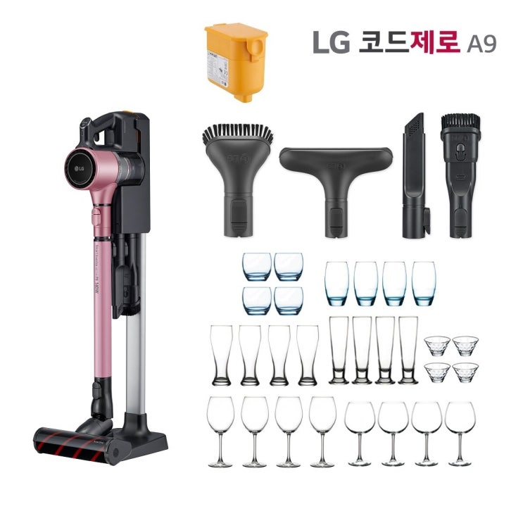  [청소기추천]  신세계TV쇼핑LG 코드제로 A9 무선 청소기 A9309P 핑크 핑크 가성비 가전제품