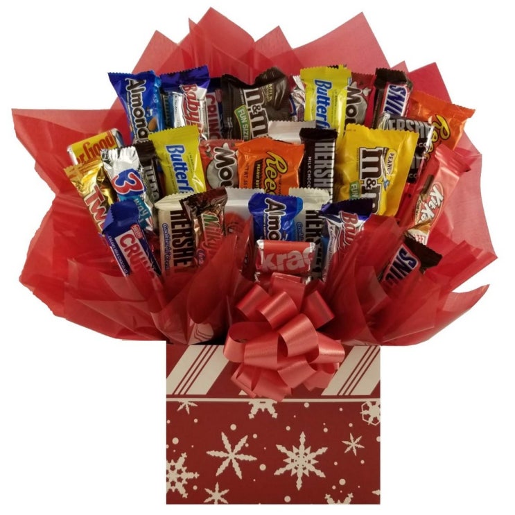 [페레로로쉐꽃다발]  So Sweet of You 박하 눈송이 크리스마스 홀리데이 초콜릿 사탕 꽃다발 선물 상자 그레이트 크리스마스 휴일 선물 선물 상세설명참조  강력 추천 합니다!