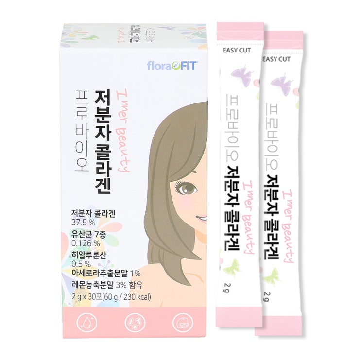  [저분자콜라겐펩타이드] 플로라핏 프로바이오 저분자 콜라겐 2g 30개 !!