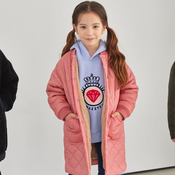  최저가확인  헤지스키즈19FW 신상 브라우니 리버서블 퀼팅 점퍼 HPF13JP50MPK 