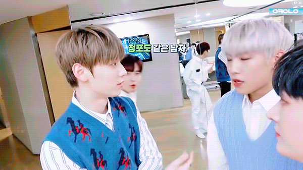 오케워너원 35화 황민현 박우진 컴백쇼 비하인드 움짤! 오케워너원 35화 황민현 박우진 컴백쇼 비하인드 움짤!
