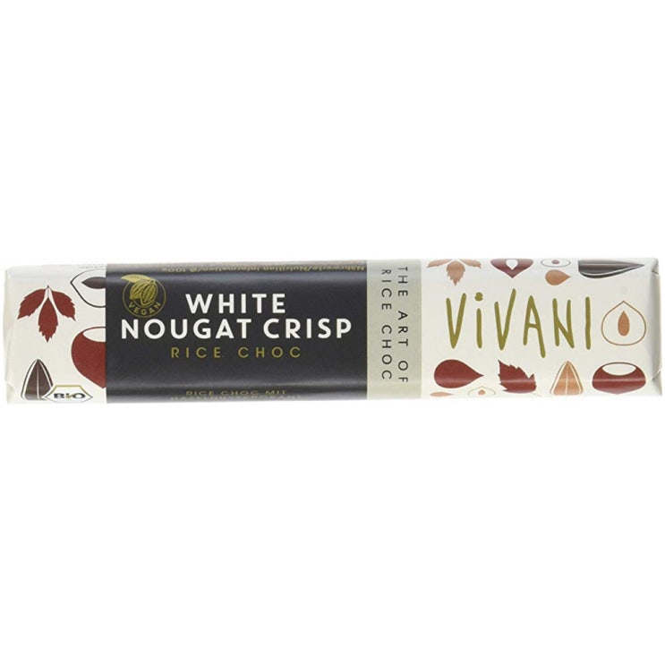 [로이스초콜렛]  Vivani Organic White Nougat Crisp Chocolate Bar 유기농 화이트 누가 크리스피 초콜릿 35g 18팩 1se  강력 추천 합니다!