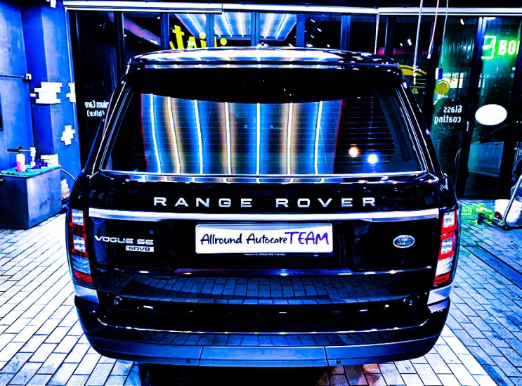 랜드로버 레인지로버 보그(Land Rover Range Rover Vogue) 앞 유리 유막 제거 후 발수코팅 시공 By 올라운드오토케어 디테일러 정경수(2부)