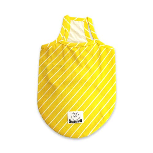 [상품정보] 바바파파 반려견 사선 ST 티셔츠 옐로우