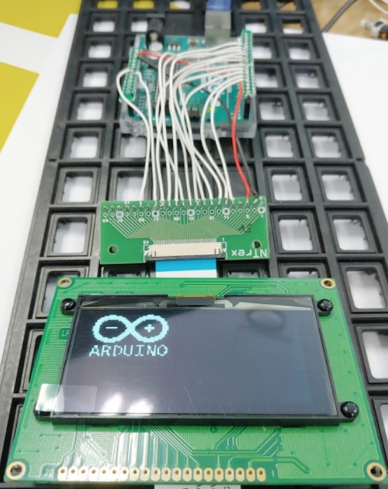 [OLED] LEG128643-W56 (128x64) 화면 좌표에 대해 : Arduino Logo 출력 (bmp to hex ...