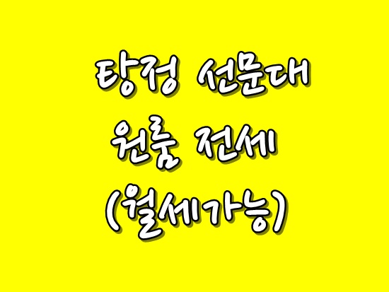  탕정 선문대 전세 원룸 투룸 소개해드려요 정시합격 발표 전에 예쁜 집 구하세요^^(월세가능)