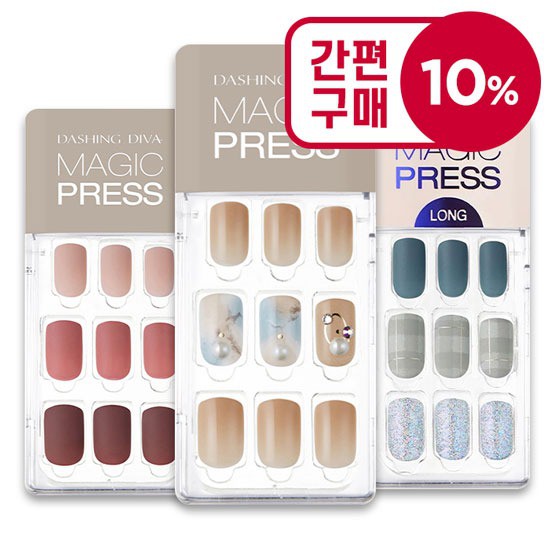  [데싱디바] 데싱디바간편구매 메이크어무드 매직프레스 모음 상세설명 참조 14MDR506SL 애쉬블루스퀘어롱 !!