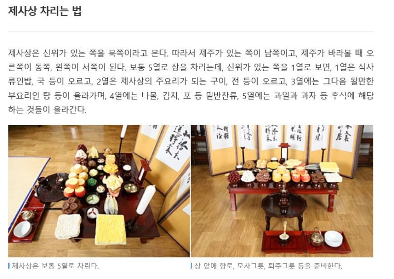 설날 차례상 차리기! 제사상 차리는 방법, 음식,유의할점 알아보기 : 네이버 블로그