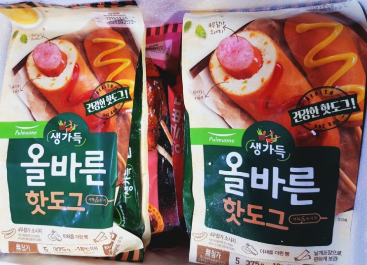  [풀무원]핫도그 3가지 맛+내돈내산꿀팁