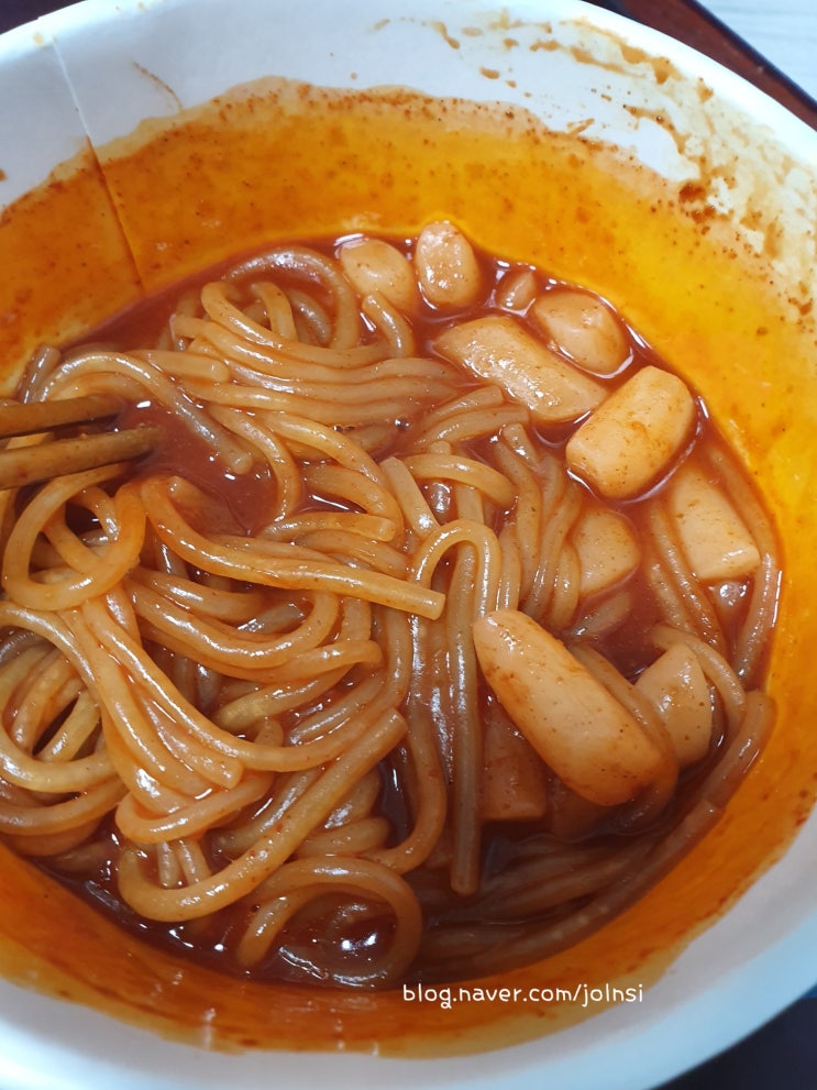  [CU 편의점 분식/음식 ]자이언트 쫄볶이 떡볶이도 맛있고 매콤해서 식사, 술안주로 제격