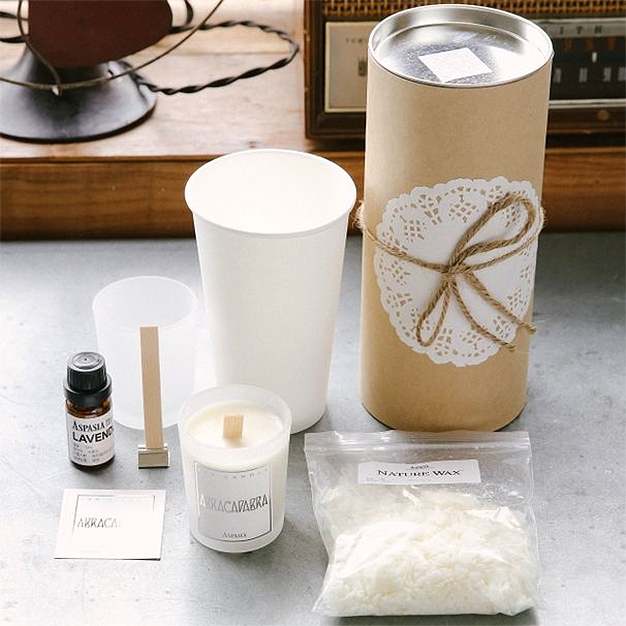  [홈인테리어]  아스파시아 소이캔들 DIY 세트 코튼블러썸향 90ml 1세트 디퓨저 가랜더 캔들