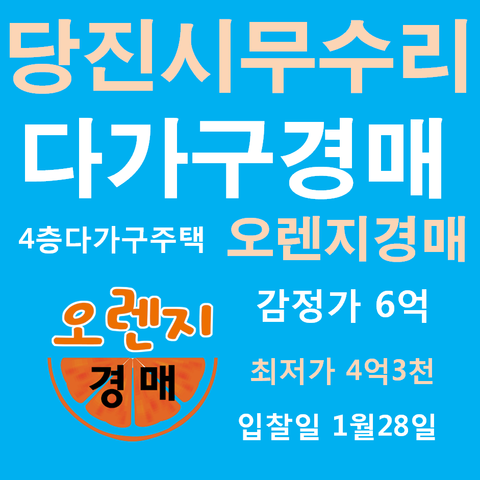  당진다가구 송산면 무시리 다가구주택경매 법원경매정보 2019 타경 53172