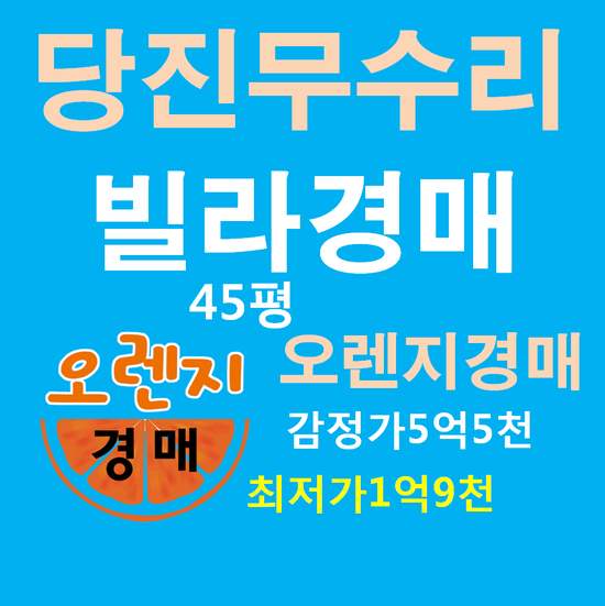  당진빌라경매 법원경매정보 송산면 무수리 2018 타경 8625