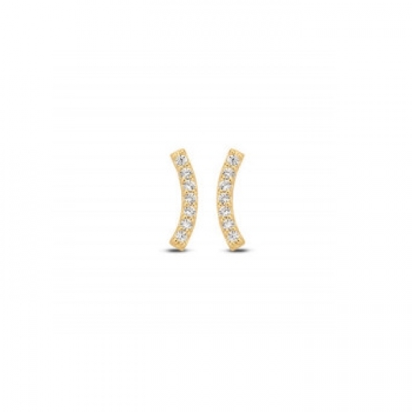 [뉴블링] 14K 커브 블링 귀걸이 네덜란드 수입정품 14 Karat golden earstuds