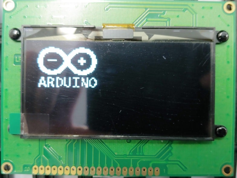 [OLED] LEG128643-W56 (128x64) 화면 좌표에 대해 : Arduino Logo 출력 (bmp to hex ...