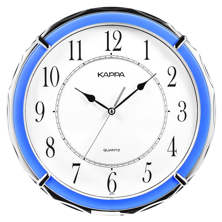  카파 IG167 저소음 인테리어벽시계 블루 인테리어시계 쿠팡특가 15,700원