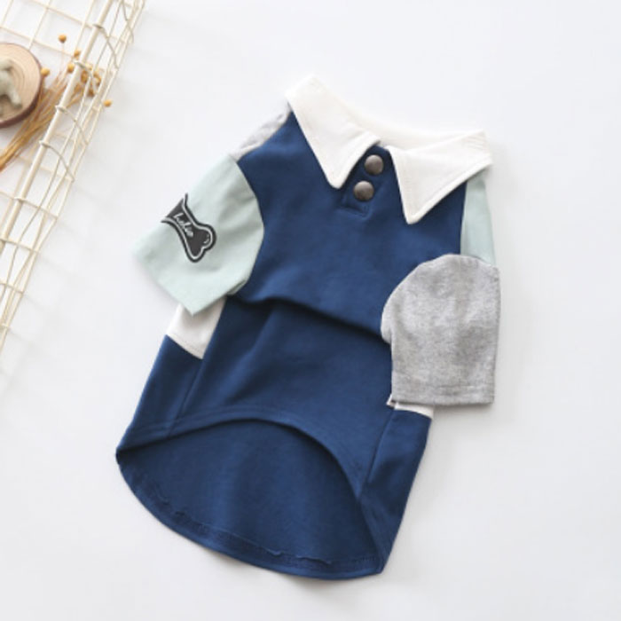 [상품정보] 노랜드 폴로 패션 반려견 티셔츠 블루