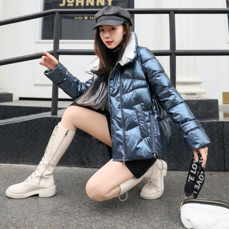  최저가확인  Qterra특허브랜드 패딩 겨울 코트 여성 쇼트 루즈핏 